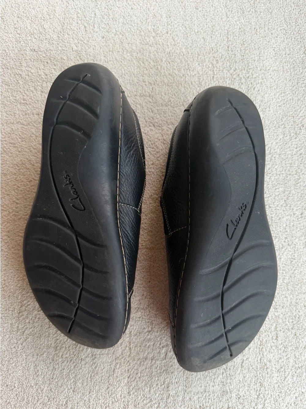 Clark’s Ashland Lane Q Women’s Comfort Loafer Black Leather 11 W